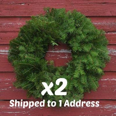 Undecorated Balsam Wreaths - x2 18 inch (Buy 2 with this deal $42.00 each)